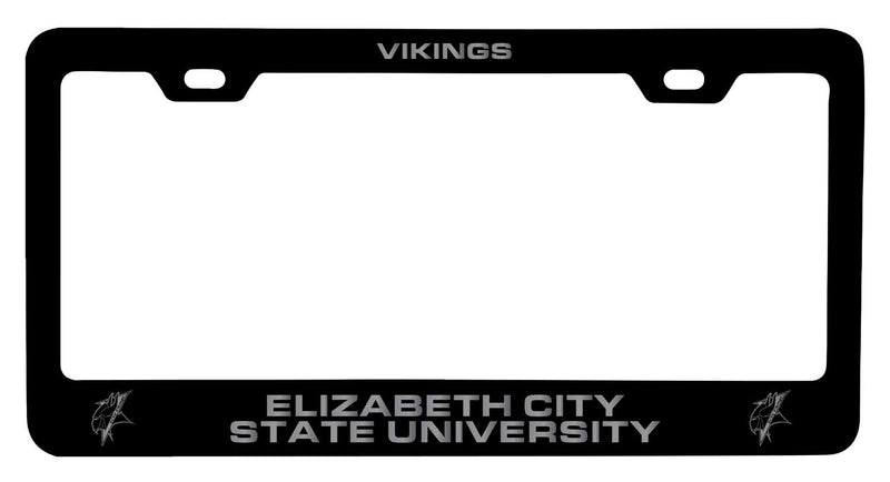 Elizabeth City State University NCAA Laser-Engraved Metal License Plate Frame - Choose Black or White Color