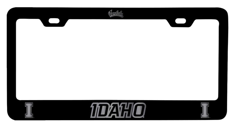 Idaho Vandals NCAA Laser-Engraved Metal License Plate Frame - Choose Black or White Color