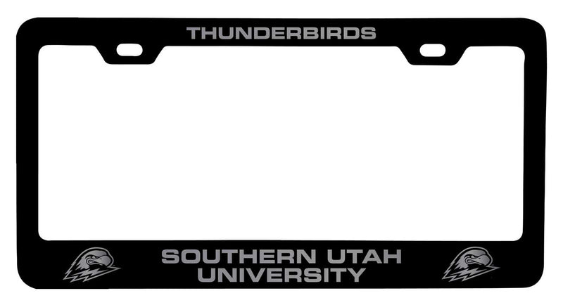 Southern Utah University NCAA Laser-Engraved Metal License Plate Frame - Choose Black or White Color