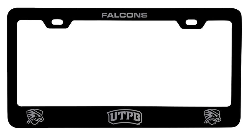 University of Texas of the Permian Basin NCAA Laser-Engraved Metal License Plate Frame - Choose Black or White Color