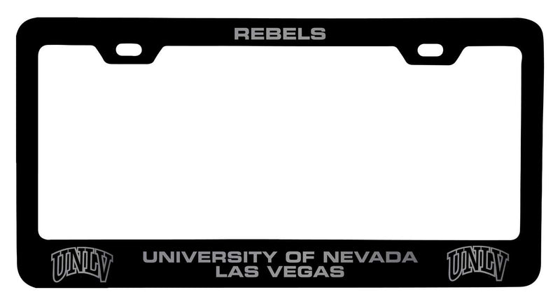 UNLV Rebels NCAA Laser-Engraved Metal License Plate Frame - Choose Black or White Color