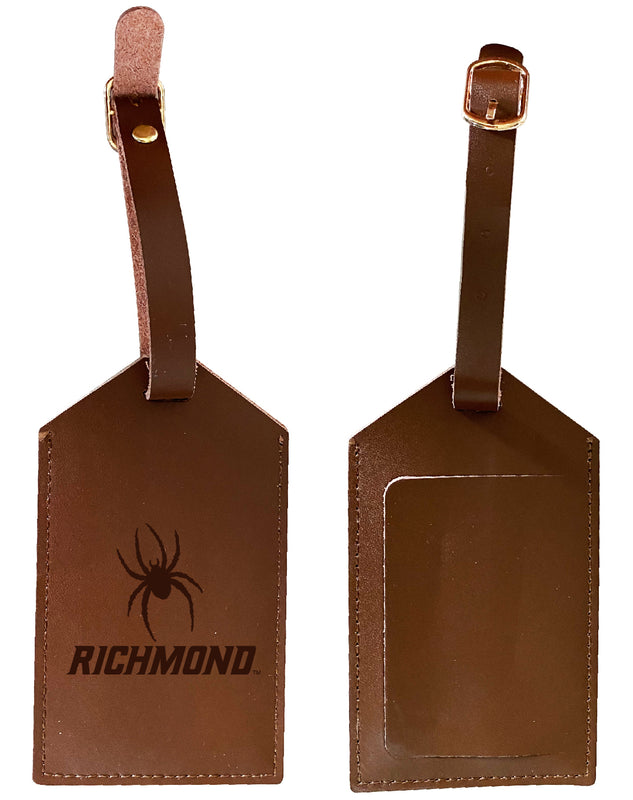 Elegant Richmond Spiders NCAA Leather Luggage Tag with Engraved Logo