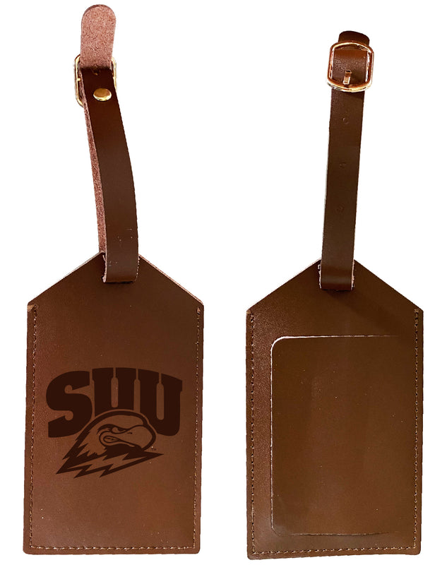Elegant Southern Utah University NCAA Leather Luggage Tag with Engraved Logo