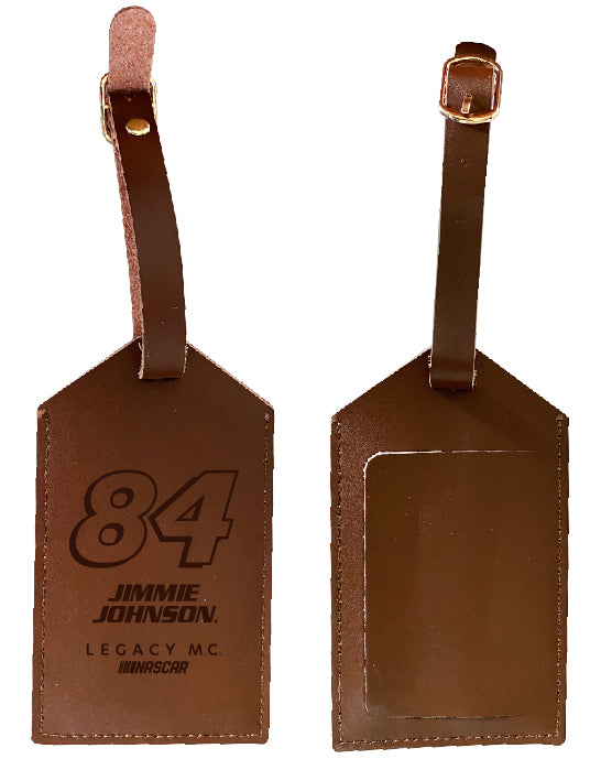 Nascar #84 Jimmie Johnson Leather Luggage Tag Engraved