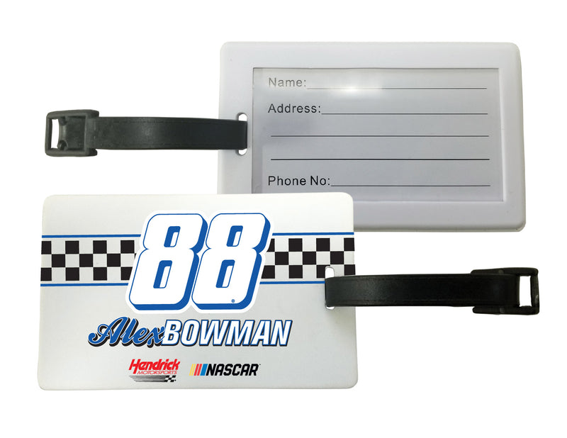 R and R Imports, Inc Alex Bowman #88 Luggage Tag 2-Pack New for 2020