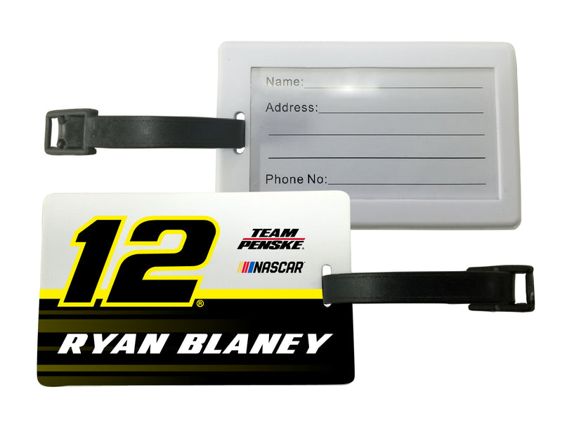 #12 Ryan Blaney Officially Licensed Luggage Tag