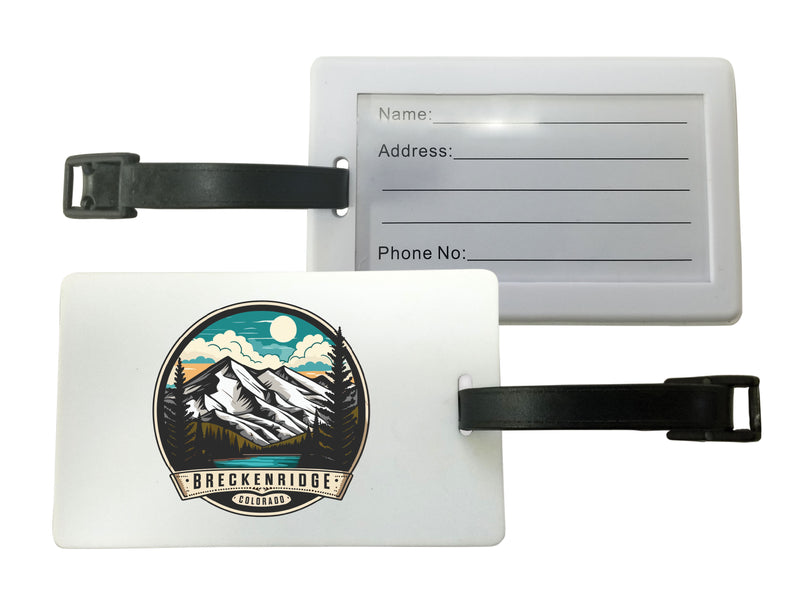 Breckenridge Colorado Design A Souvenir Luggage Tag 2-Pack