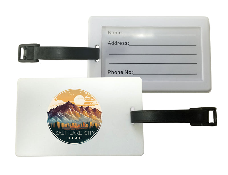 Salt Lake City Utah Design B Souvenir Luggage Tag