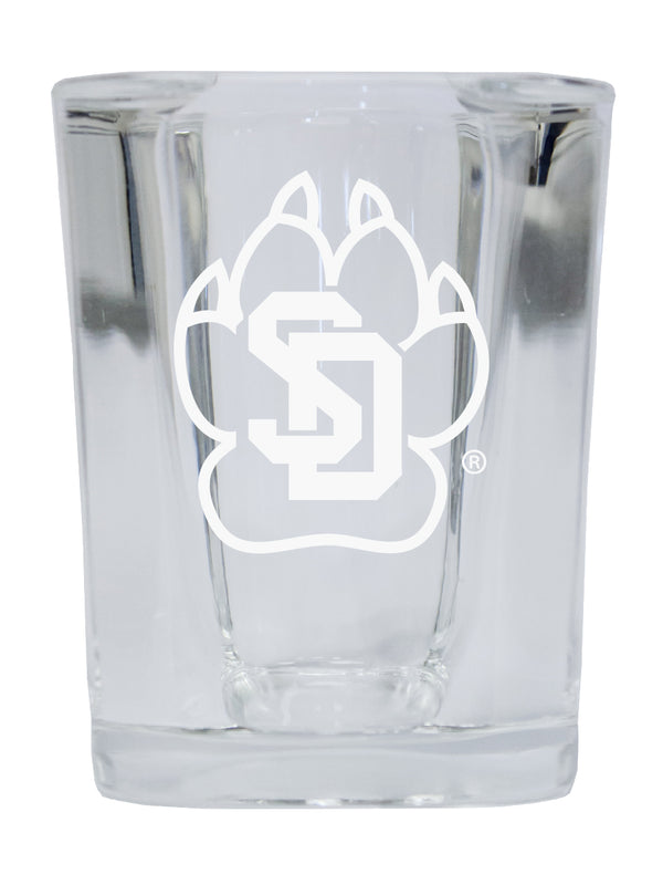 South Dakota Coyotes NCAA Collector's Edition 2oz Square Shot Glass - Laser Etched Logo
