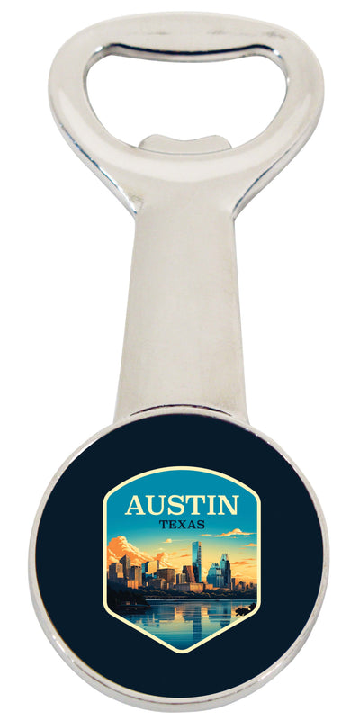 Austin Texas Design A Souvenir Magnetic Bottle Opener