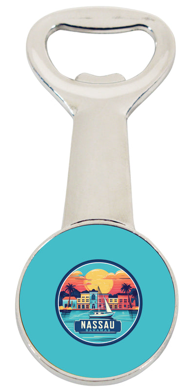 Nassau the Bahamas Souvenir Magnetic Bottle Opener