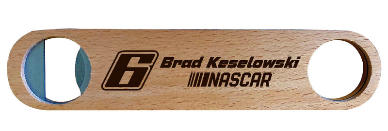 #6 Brad Keselowski Laser Engraved Wooden Bottle Opener