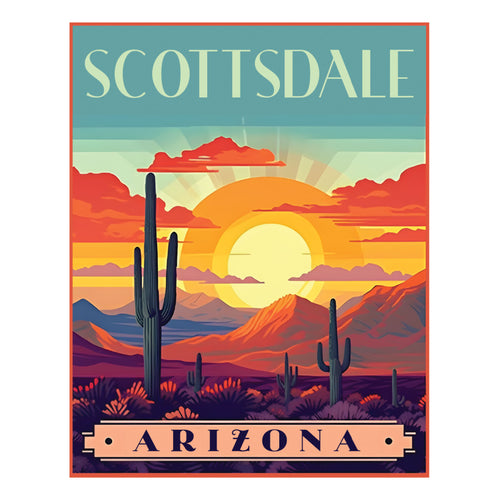 Scottsdale Arizona C Exclusive Destination Fridge Decor Magnet Featuring Gorgeous Design, perfect for home décor, gift or collector's item