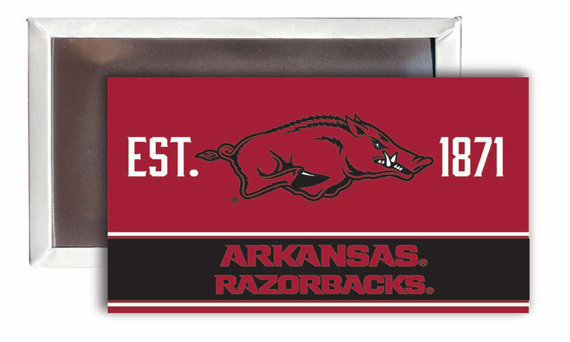Arkansas Razorbacks 2x3-Inch NCAA Vibrant Collegiate Fridge Magnet - Multi-Surface Team Pride Accessory 4-Pack