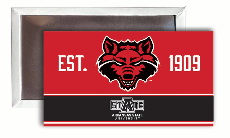 Arkansas State 2x3-Inch NCAA Vibrant Collegiate Fridge Magnet - Multi-Surface Team Pride Accessory 4-Pack