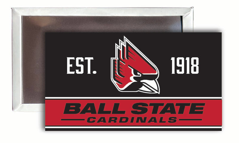 Ball State University 2x3-Inch NCAA Vibrant Collegiate Fridge Magnet - Multi-Surface Team Pride Accessory 4-Pack