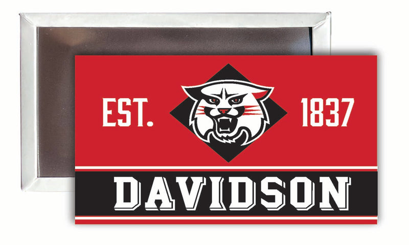 Davidson College 2x3-Inch NCAA Vibrant Collegiate Fridge Magnet - Multi-Surface Team Pride Accessory 4-Pack