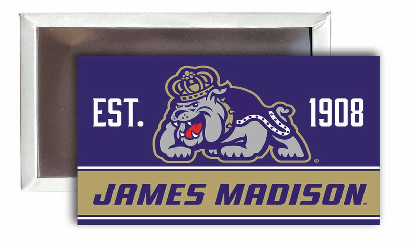 James Madison Dukes 2x3-Inch NCAA Vibrant Collegiate Fridge Magnet - Multi-Surface Team Pride Accessory 4-Pack
