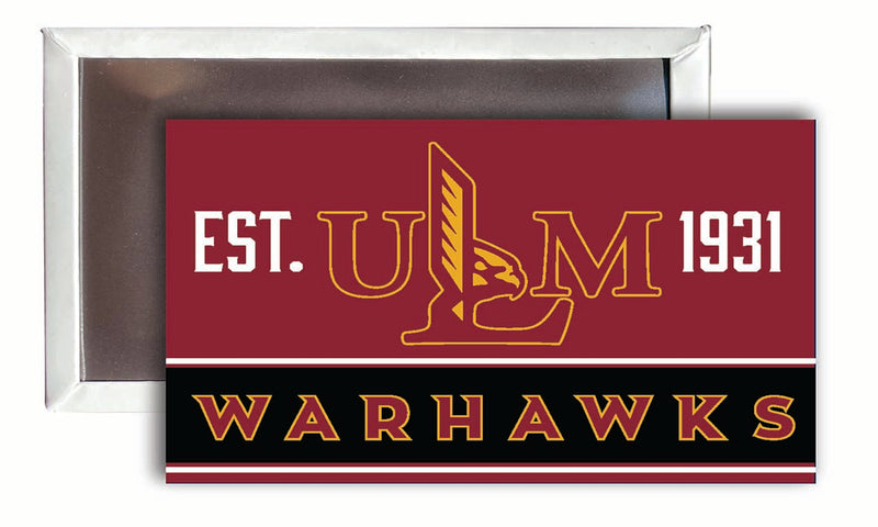 University of Louisiana Monroe 2x3-Inch NCAA Vibrant Collegiate Fridge Magnet - Multi-Surface Team Pride Accessory 4-Pack