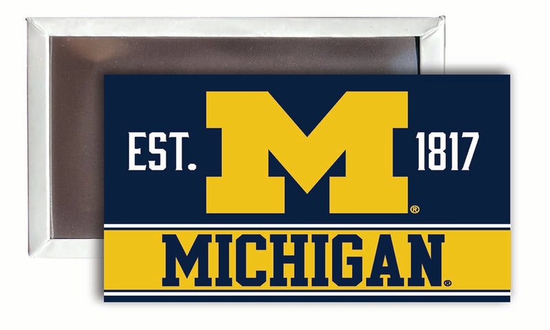 Michigan Wolverines 2x3-Inch NCAA Vibrant Collegiate Fridge Magnet - Multi-Surface Team Pride Accessory 4-Pack