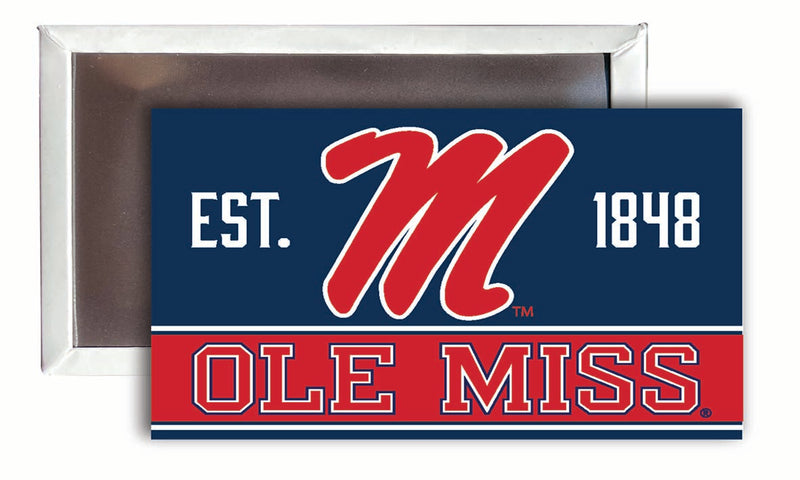 Mississippi Rebels "Ole Miss" 2x3-Inch NCAA Vibrant Collegiate Fridge Magnet - Multi-Surface Team Pride Accessory 4-Pack