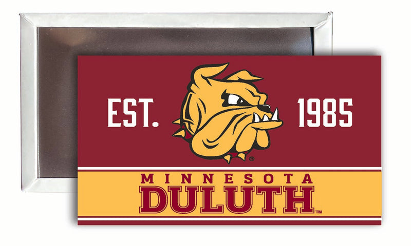 Minnesota Duluth Bulldogs 2x3-Inch NCAA Vibrant Collegiate Fridge Magnet - Multi-Surface Team Pride Accessory 4-Pack