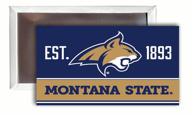 Montana State Bobcats 2x3-Inch NCAA Vibrant Collegiate Fridge Magnet - Multi-Surface Team Pride Accessory 4-Pack
