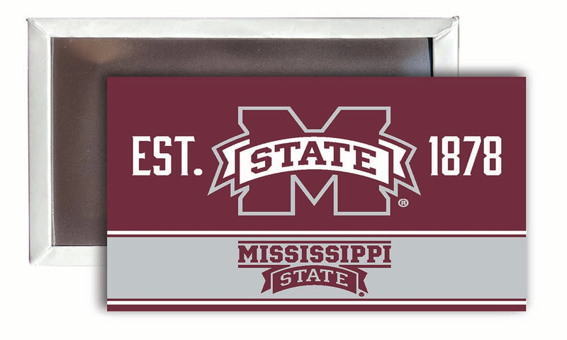 Mississippi State Bulldogs 2x3-Inch NCAA Vibrant Collegiate Fridge Magnet - Multi-Surface Team Pride Accessory 4-Pack