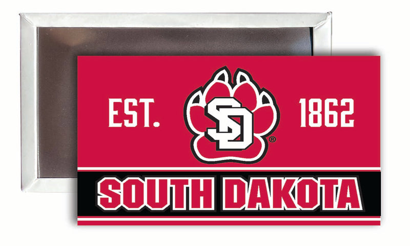 South Dakota Coyotes 2x3-Inch NCAA Vibrant Collegiate Fridge Magnet - Multi-Surface Team Pride Accessory 4-Pack