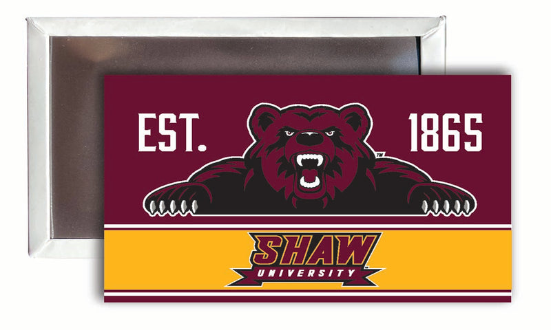 Shaw University Bears 2x3-Inch NCAA Vibrant Collegiate Fridge Magnet - Multi-Surface Team Pride Accessory 4-Pack