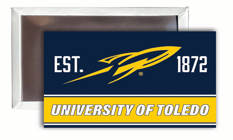 Toledo Rockets 2x3-Inch NCAA Vibrant Collegiate Fridge Magnet - Multi-Surface Team Pride Accessory 4-Pack