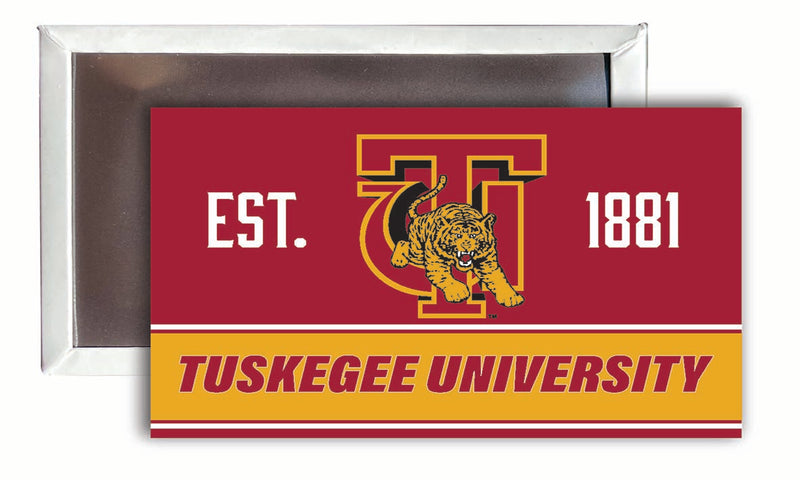 Tuskegee University 2x3-Inch NCAA Vibrant Collegiate Fridge Magnet - Multi-Surface Team Pride Accessory 4-Pack