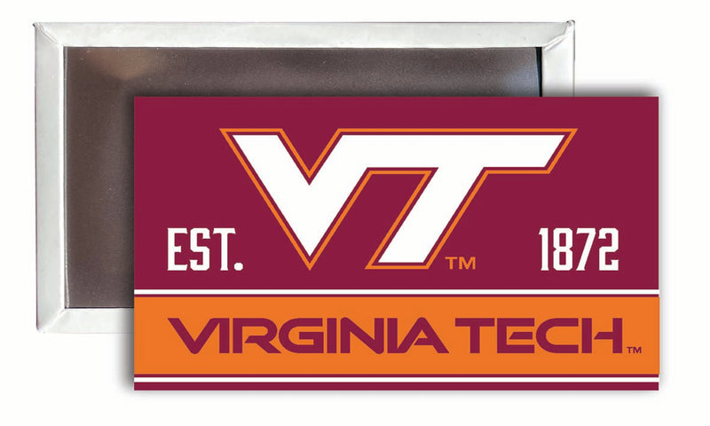Virginia Tech Hokies 2x3-Inch NCAA Vibrant Collegiate Fridge Magnet - Multi-Surface Team Pride Accessory 4-Pack