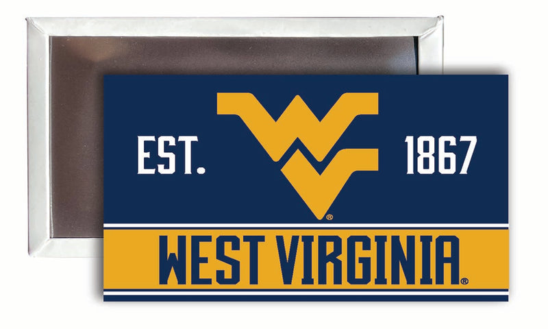 West Virginia Mountaineers 2x3-Inch NCAA Vibrant Collegiate Fridge Magnet - Multi-Surface Team Pride Accessory 4-Pack