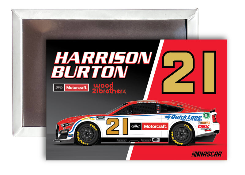 #21 Harrison Burton Nascar 2x3-Inch Fridge Magnet