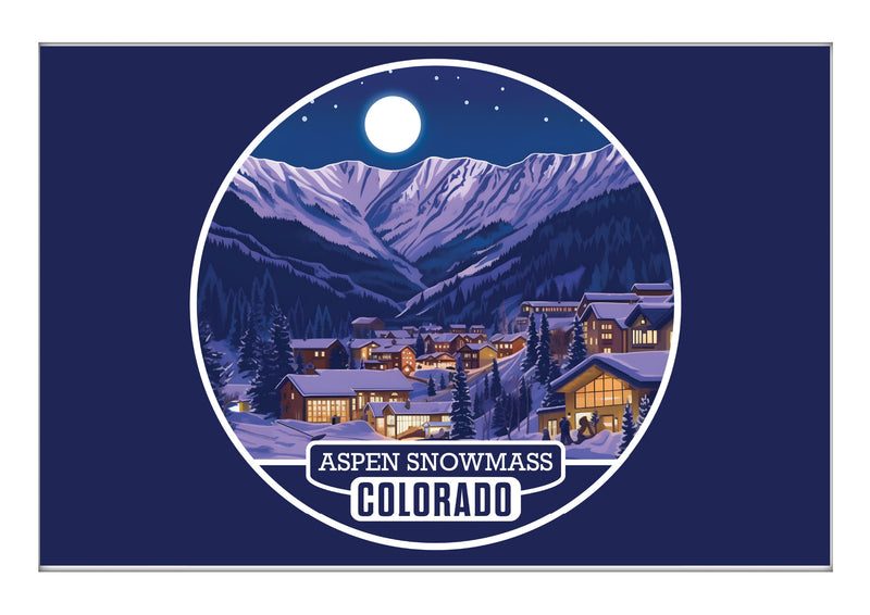Aspen Snowmass Colorado B Souvenir 2x3-Inch Durable & Vibrant Decor Fridge Magnet