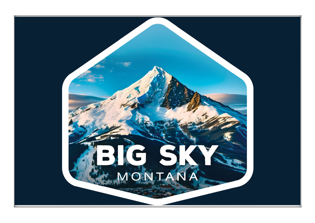 Big Sky Montana Mountain Souvenir 2x3-Inch Durable & Vibrant Decor Fridge Magnet