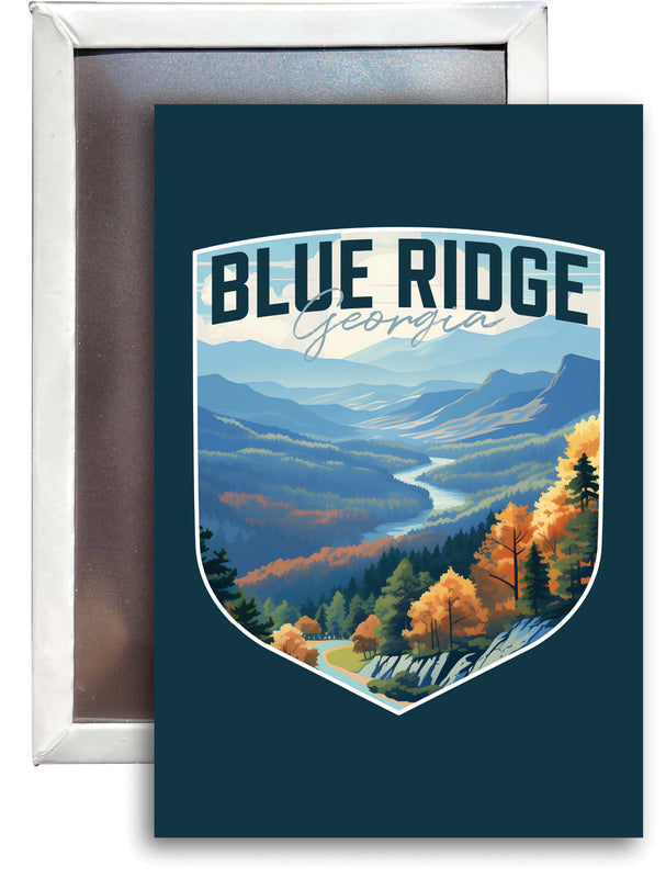 Blue Ridge Georgia A Souvenir 2x3-Inch Durable & Vibrant Decor Fridge Magnet