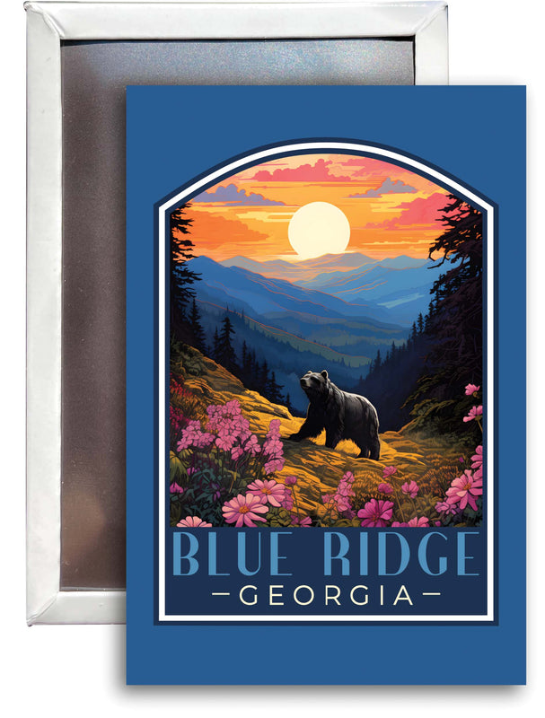 Blue Ridge Georgia B Souvenir 2x3-Inch Durable & Vibrant Decor Fridge Magnet