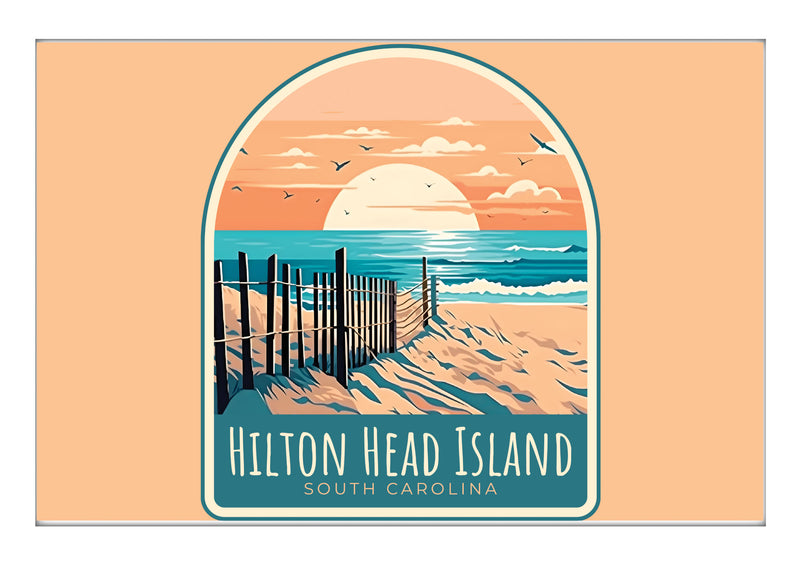 Hilton Head Island C Souvenir 2x3-Inch Durable & Vibrant Decor Fridge Magnet