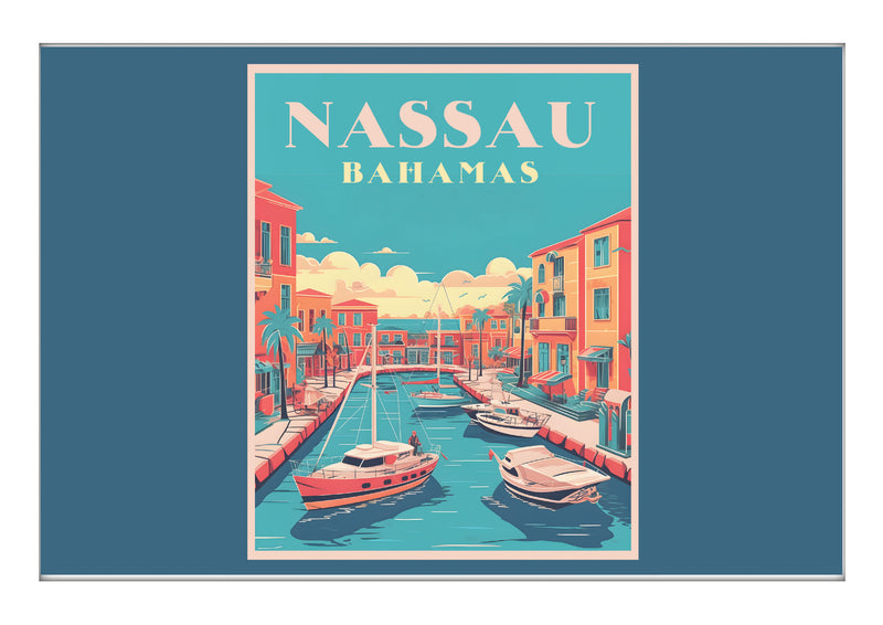 Nassau the Bahamas B Souvenir 2x3-Inch Durable & Vibrant Decor Fridge Magnet