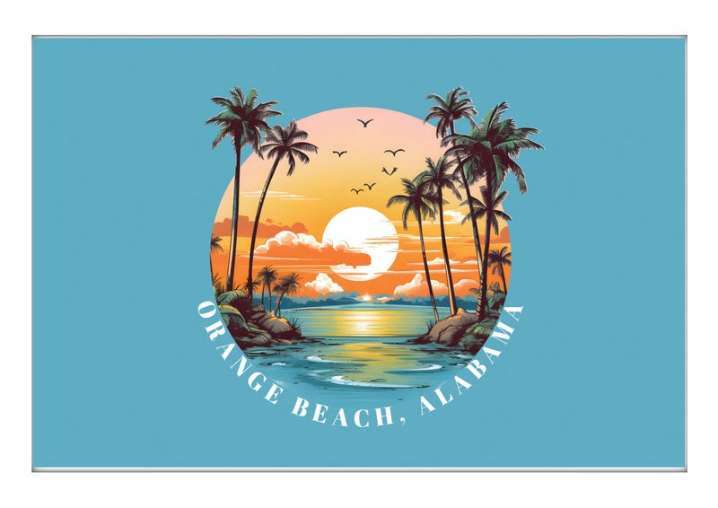 Orange Beach Alabama B Souvenir 2x3-Inch Durable & Vibrant Decor Fridge Magnet