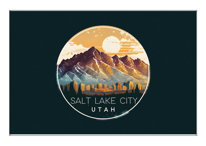 Salt Lake City Utah B Souvenir 2x3-Inch Durable & Vibrant Decor Fridge Magnet