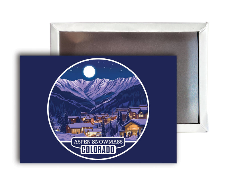 Aspen Snowmass Colorado B Souvenir Durable & Vibrant Decor Fridge Magnet 2.5"X3.5"