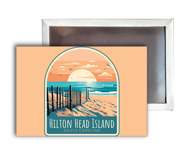 Hilton Head Island C Souvenir Durable & Vibrant Decor Fridge Magnet 2.5"X3.5"