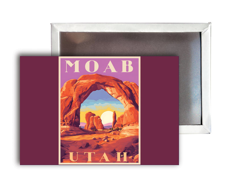 Moab Utah A Souvenir Durable & Vibrant Decor Fridge Magnet 2.5"X3.5"