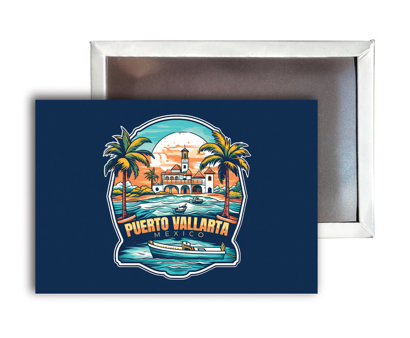 Puerto Vallarta Mexico A Souvenir Durable & Vibrant Decor Fridge Magnet 2.5"X3.5"