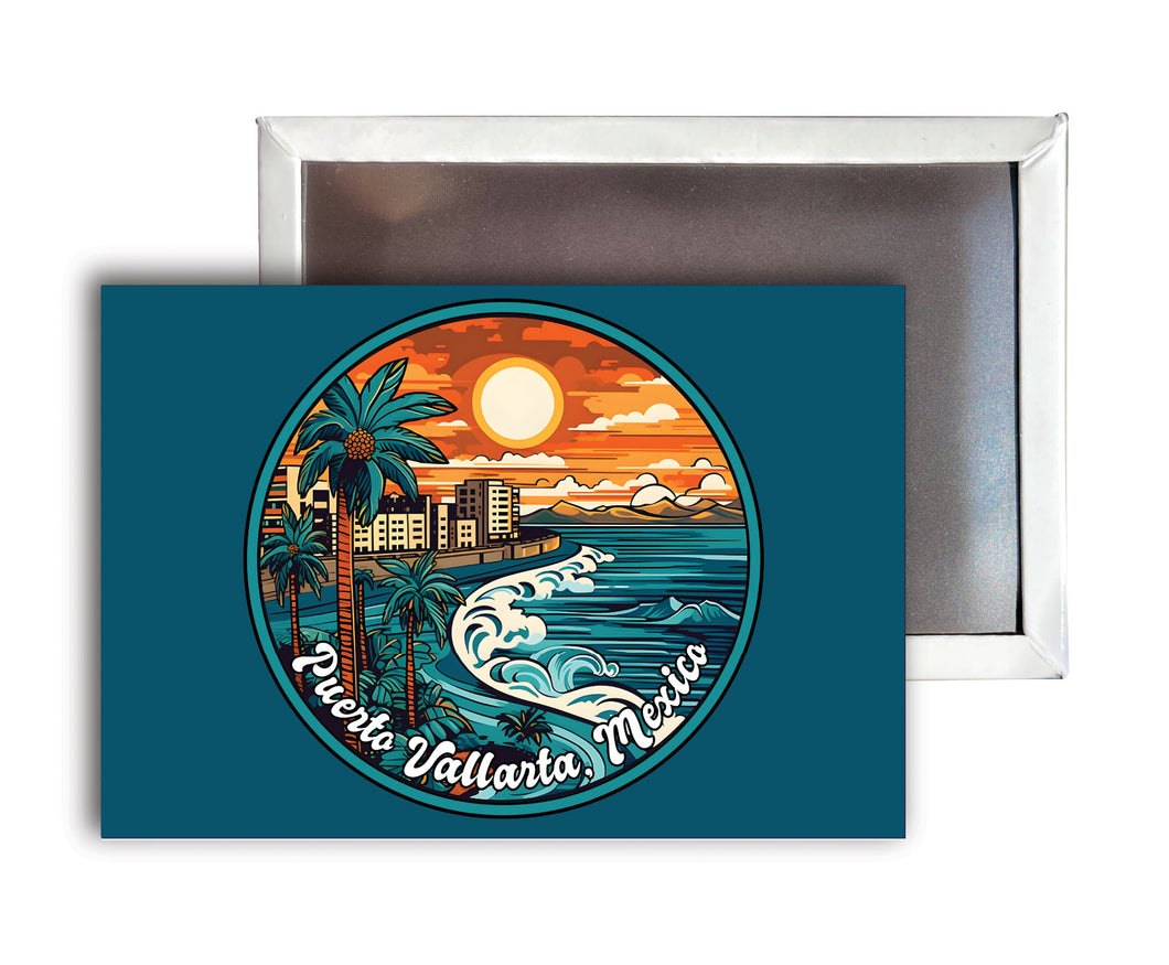 Puerto Vallarta Mexico B Souvenir Durable & Vibrant Decor Fridge Magnet 2.5