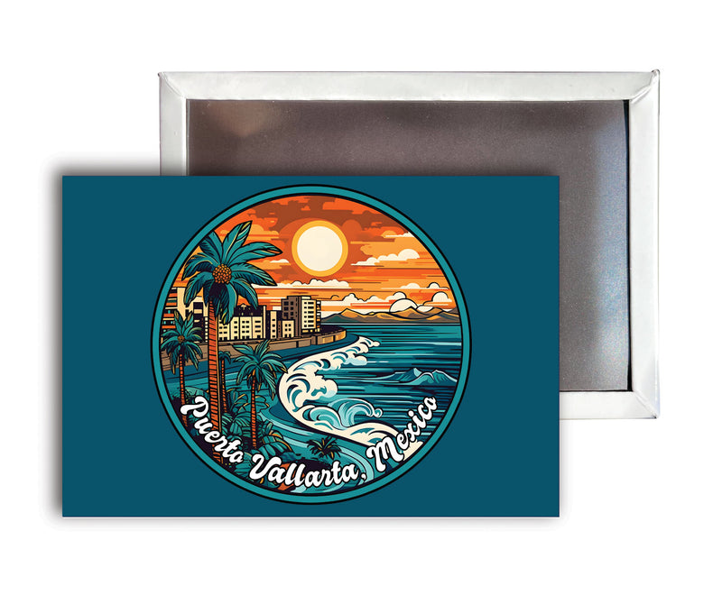 Puerto Vallarta Mexico B Souvenir Durable & Vibrant Decor Fridge Magnet 2.5"X3.5"