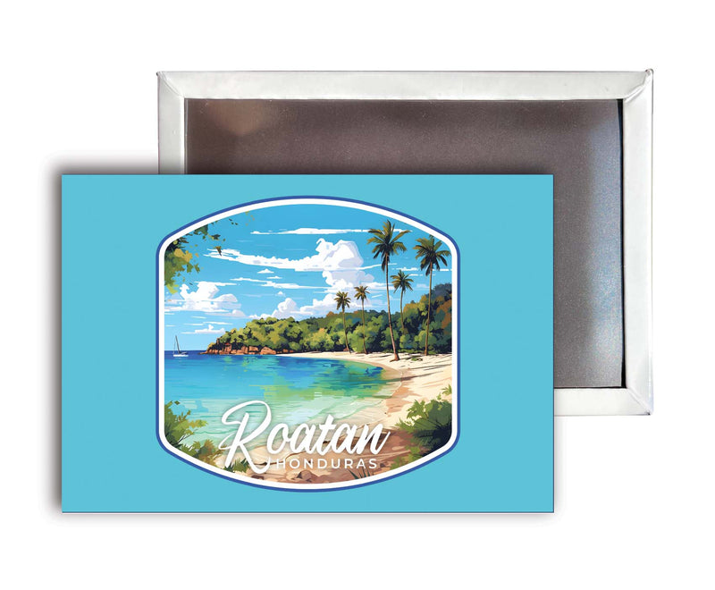 Roatan Honduras C Souvenir Durable & Vibrant Decor Fridge Magnet 2.5"X3.5"